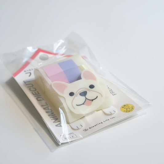 ANIMAL DIECUT 動物便條紙 法國鬥牛犬