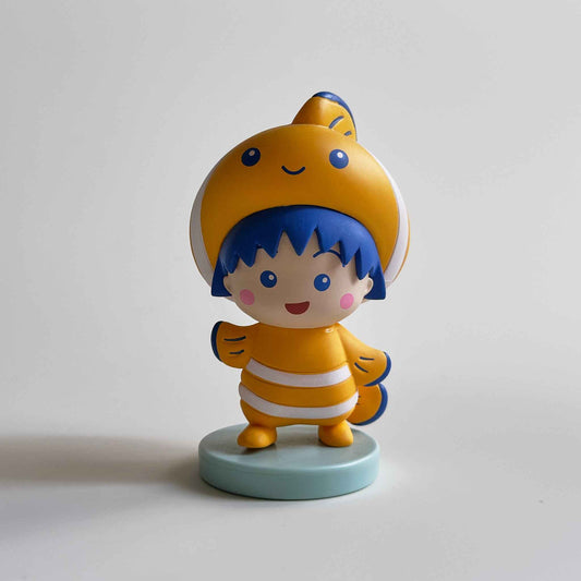 【二手】櫻桃小丸子 海洋系列印章擺件 — 小丑魚 Clownfish
