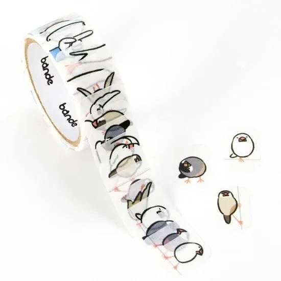 住在手帳裡的人們 文鳥大集合 單張撕式紙膠帶