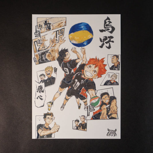 【 排球少年！！ 烏 野 】A6 明信片