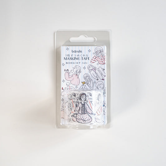 kalo Lazy Girl's Daily Life Die-Cut Washi Sticker Tape