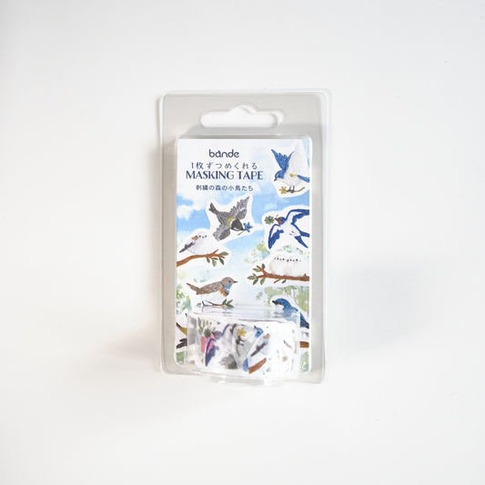 itosino Embroidery Birds in the Forest Die-Cut Washi Sticker Tape