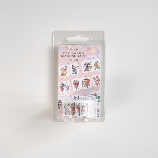 bande Celebration Squad Die-Cut Washi Sticker Tape