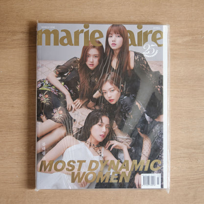 【二手】2018 年 3 月號 《Marie Claire》韓國版 BLACKPINK 封面 創刊 25 週年的特別紀念號 - NOOK-IN