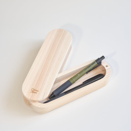 檜木鉛筆盒‧滑動式