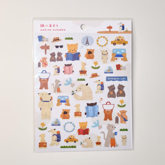 福岡麻利子 MARIKO FUOKA 貼紙 我們去旅行吧
