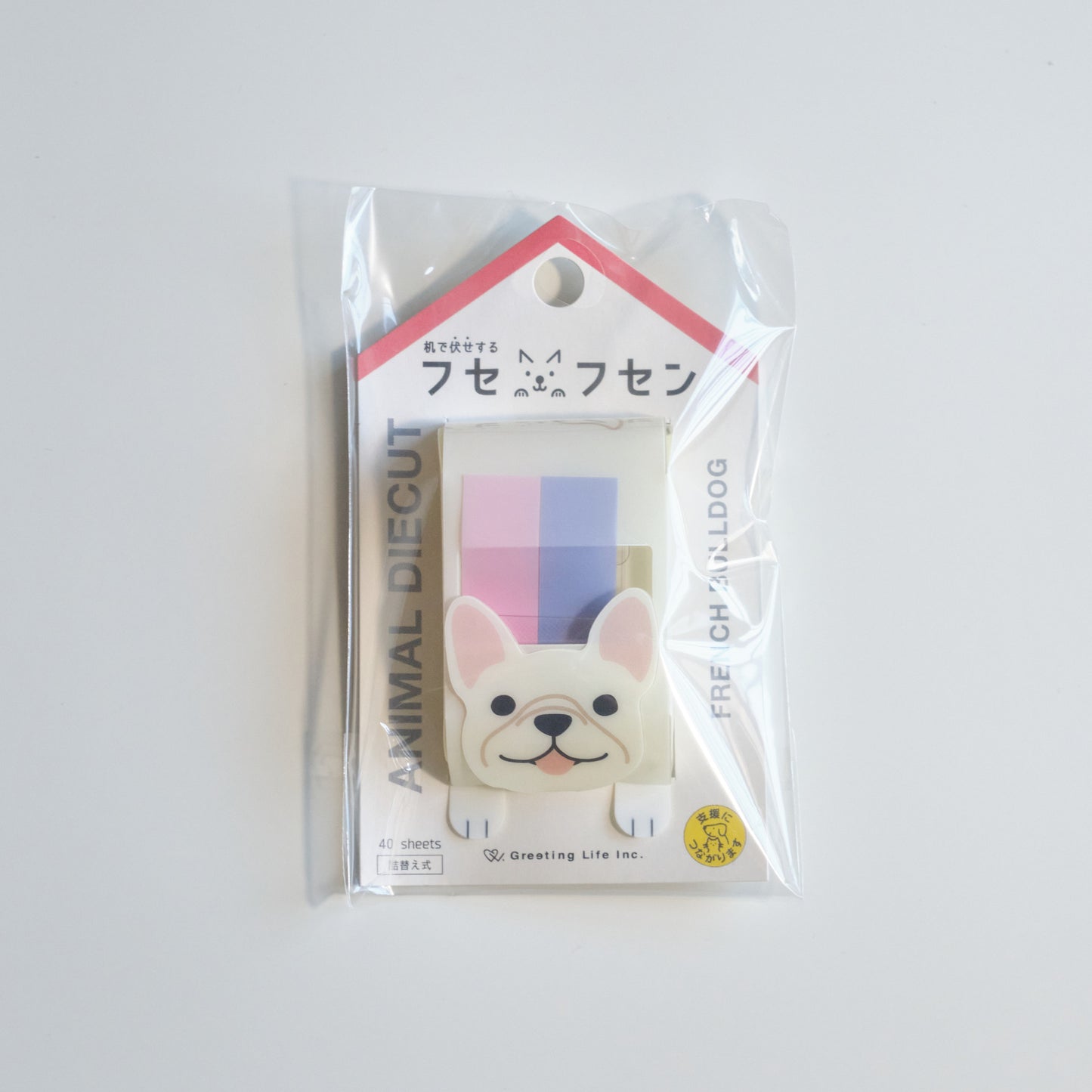 ANIMAL DIECUT 動物便條紙 法國鬥牛犬 - NOOK-IN
