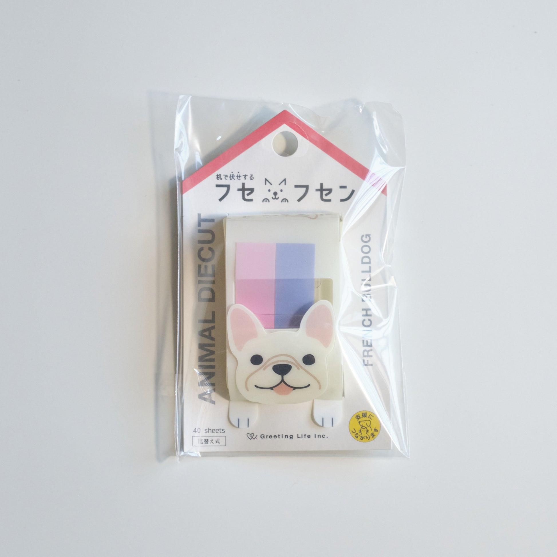 ANIMAL DIECUT 動物便條紙 法國鬥牛犬 - NOOK-IN