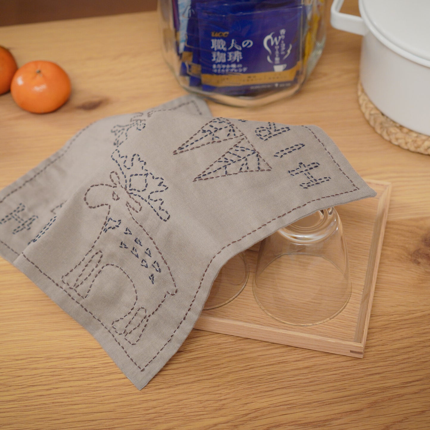 刺繡洗碗布材料包 - NOOK-IN