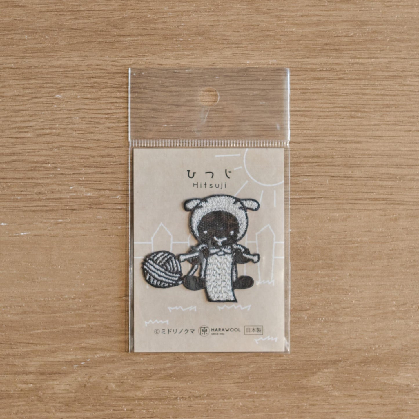 Hitsuji 刺繡燙布貼 編織羊 - NOOK-IN