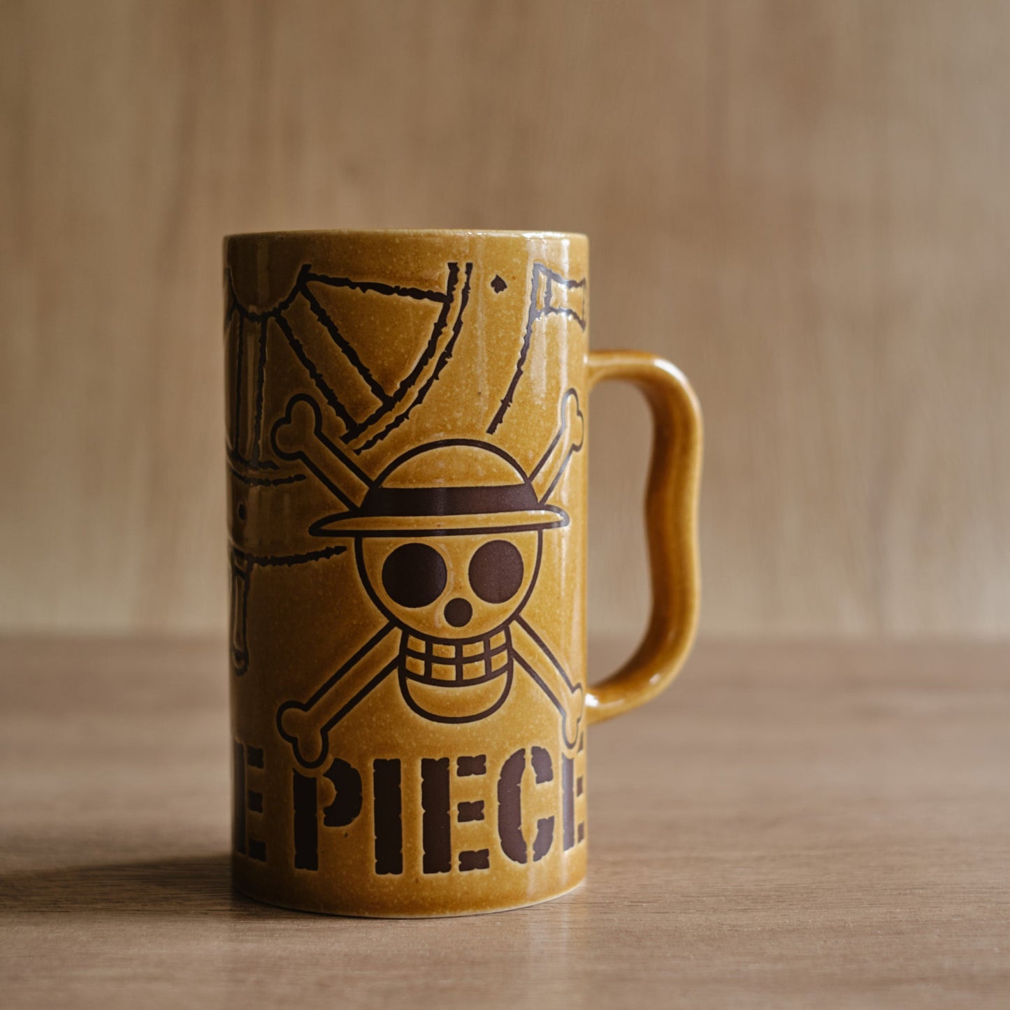 ONE PIECE 海賊王 棕色陶瓷杯
