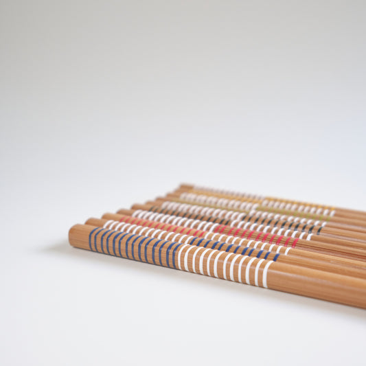 現代螺紋設計 抗菌天然竹筷套裝 (5雙入)