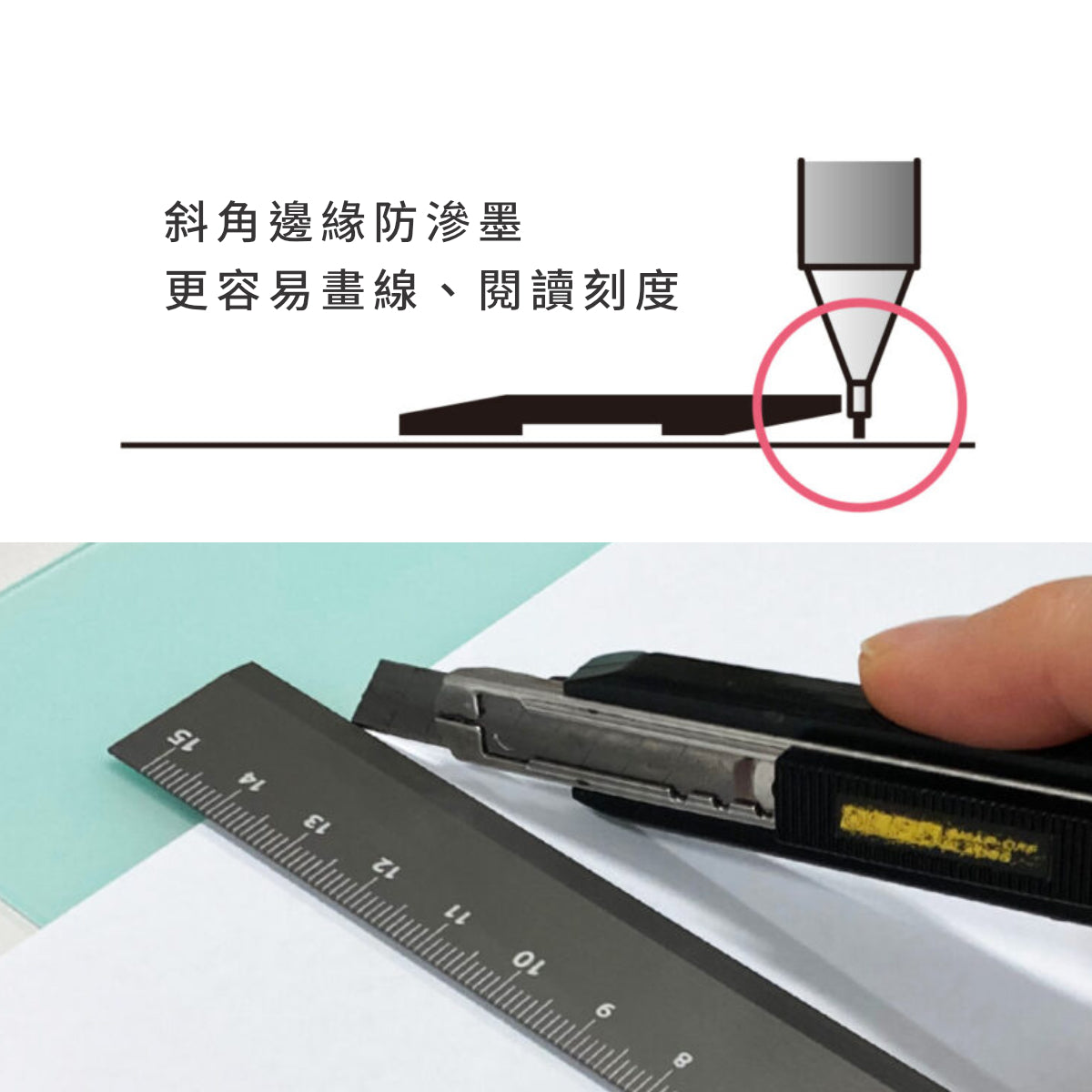 Kiwami LR 15cm 左右手通用全鋁直尺 - NOOK-IN