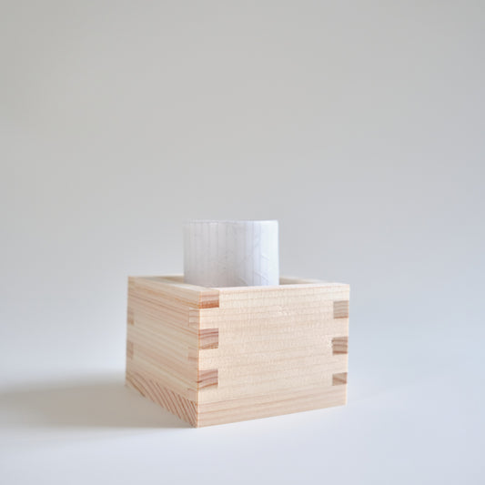 sasasa 清酒杯連木枡套裝 銀灰