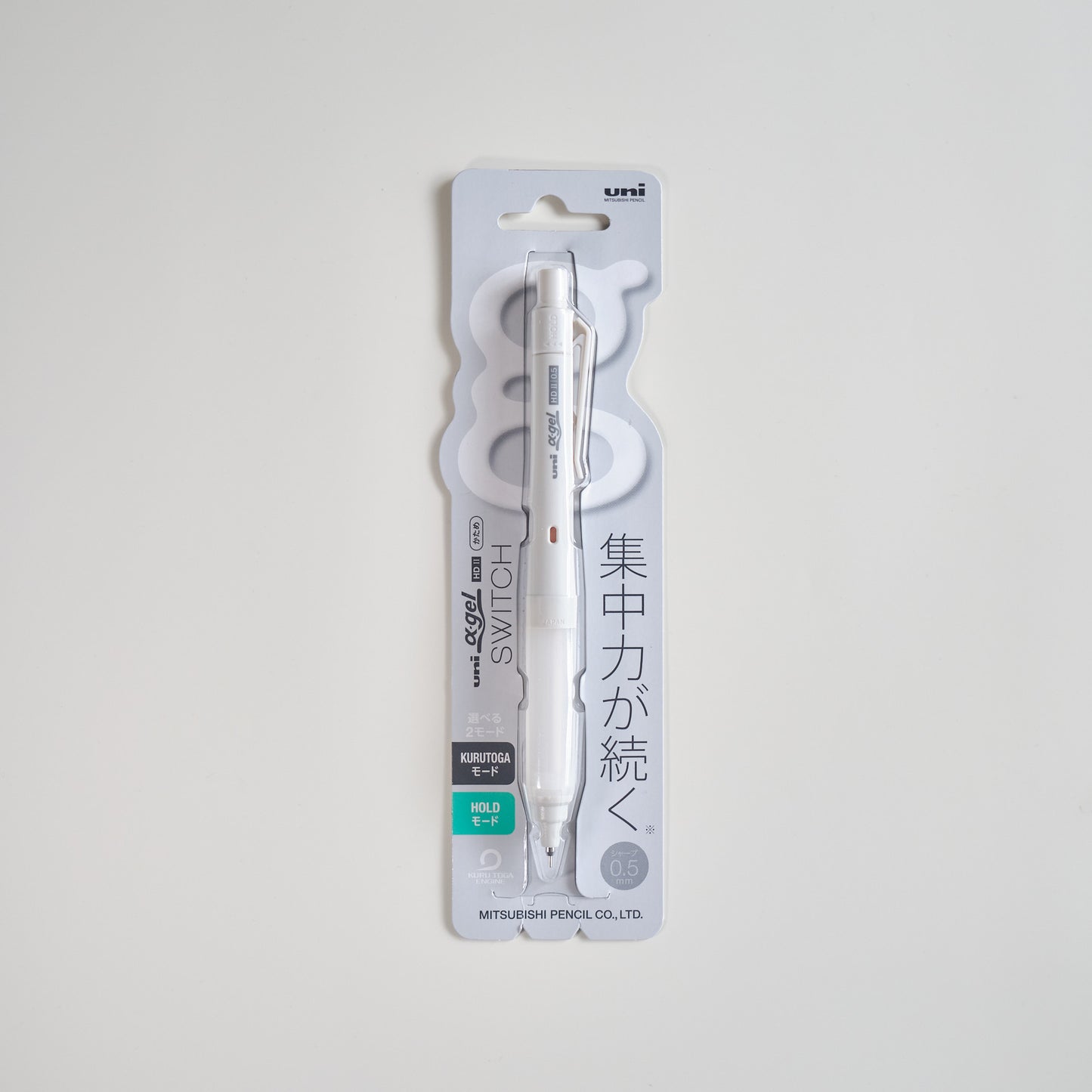 α·gel SWITCH 自動鉛筆 0.5mm 灰色