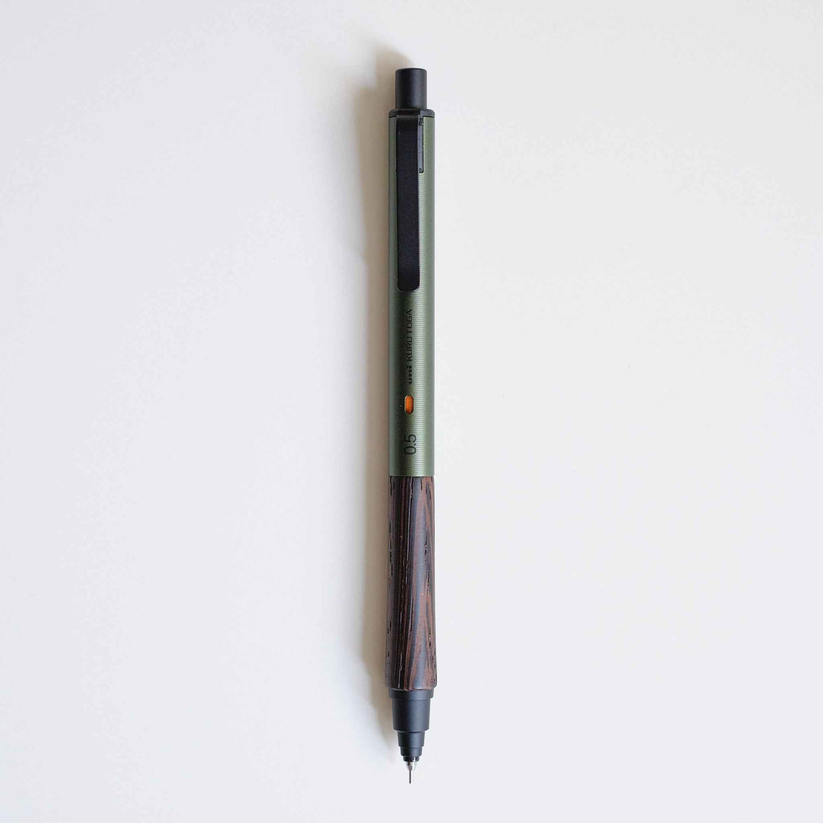 KURUTOGA WOOD 天然木金屬自動鉛筆 森林綠 0.5mm