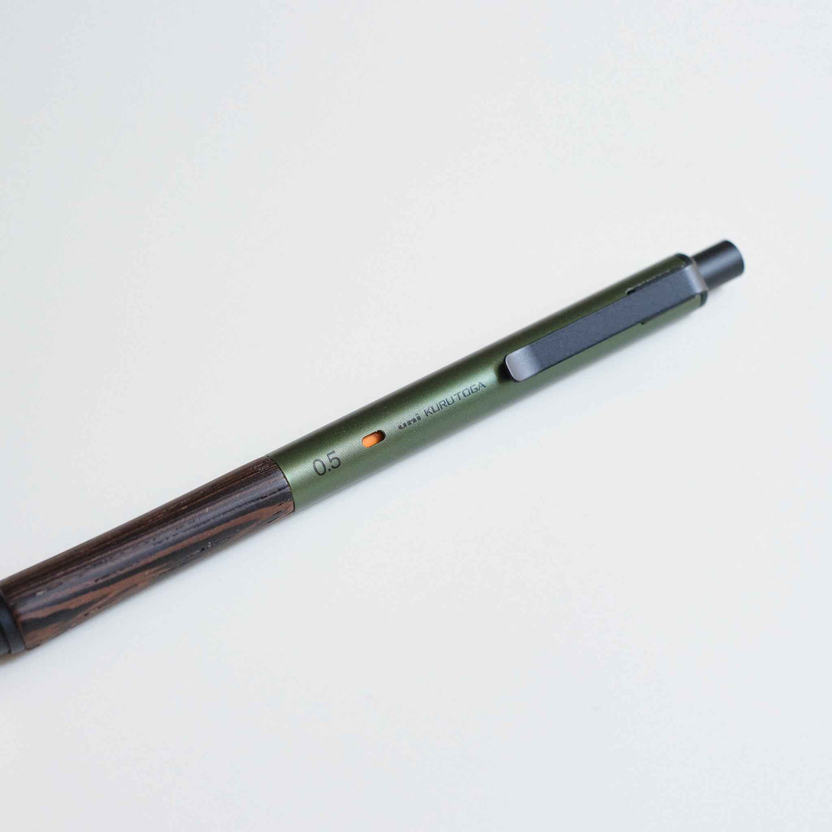 KURUTOGA WOOD 天然木金屬自動鉛筆 森林綠 0.5mm